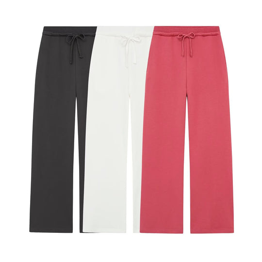 Damen Weite High‑Waist Palazzo‑Hose mit elastischem Bund und fließender Silhouette Nord Taschen