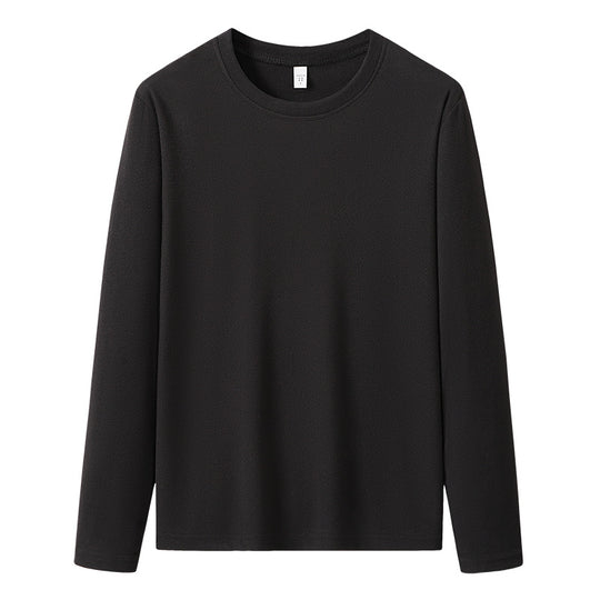 Herren Langärmeliges Rundhals-Basicsweatshirt aus weichem Baumwollmix Nord Taschen