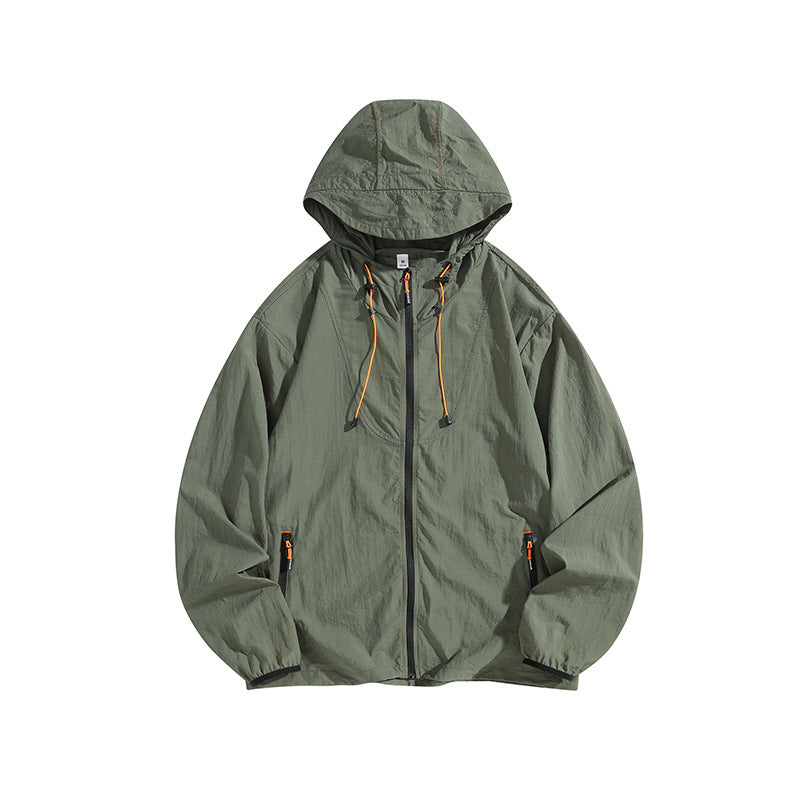 Herren Leichte Outdoorjacke mit Kapuze und praktischen Reißverschlusstaschen Nord Taschen