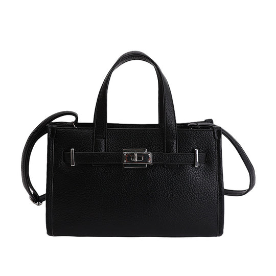 Damen elegante Handtasche mit strukturiertem Kunstleder und geräumigem Innenfach Nord Taschen