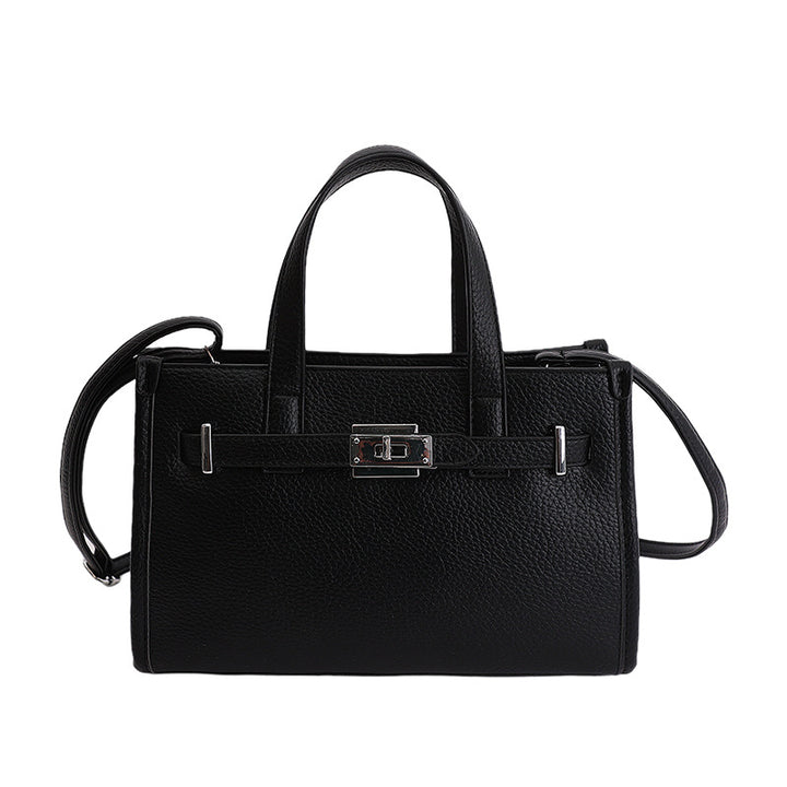 Damen elegante Handtasche mit strukturiertem Kunstleder und geräumigem Innenfach Nord Taschen