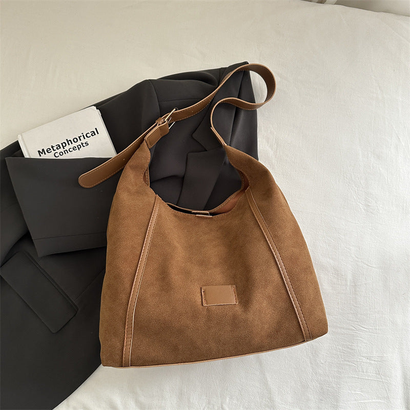 Damen elegante Umhängetasche aus hochwertigem Wildleder Nord Taschen