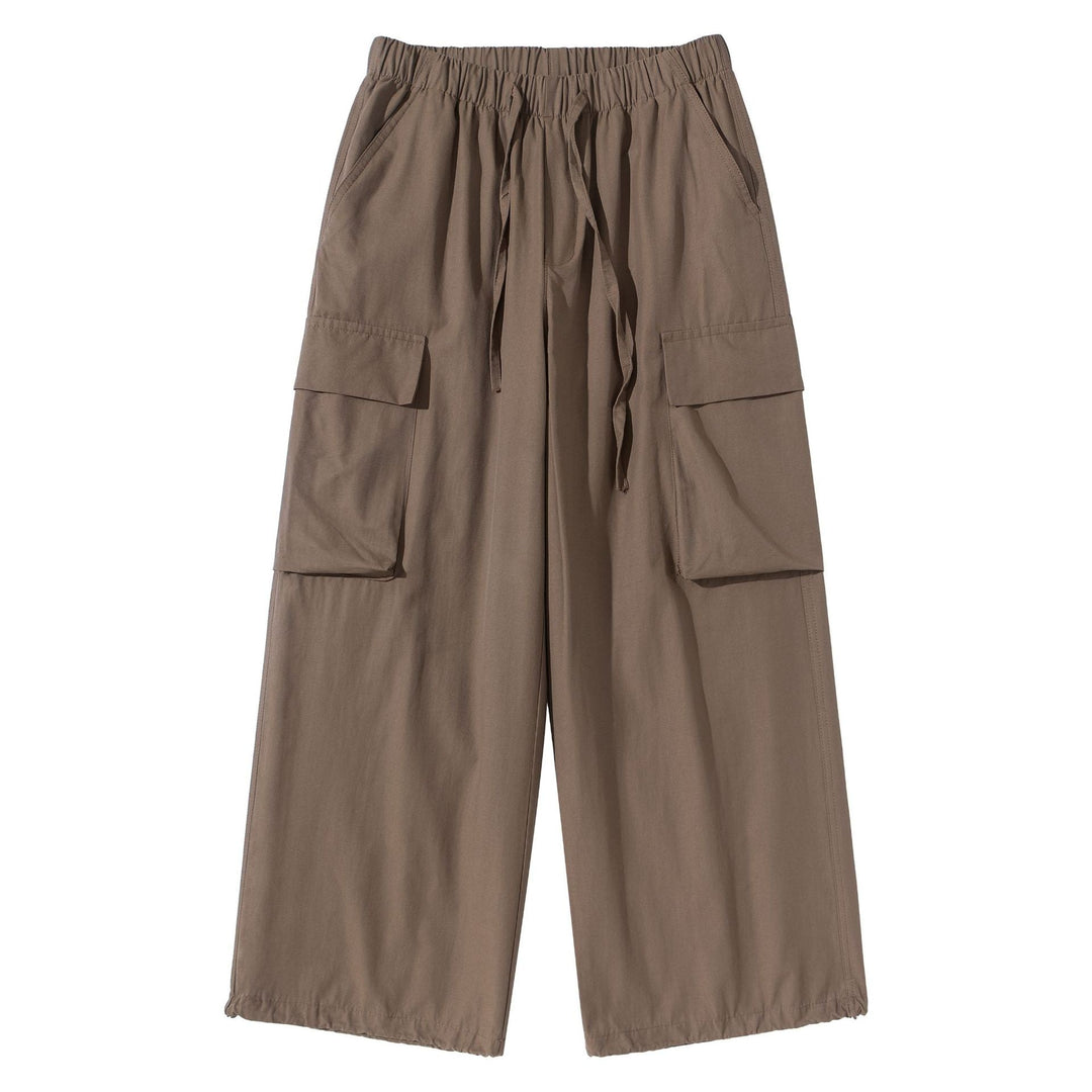 Damen Culotte-Cargo Bermudas im Utility-Look mit elastischem Tunnelzugbund und großen Pattentaschen Nord Taschen