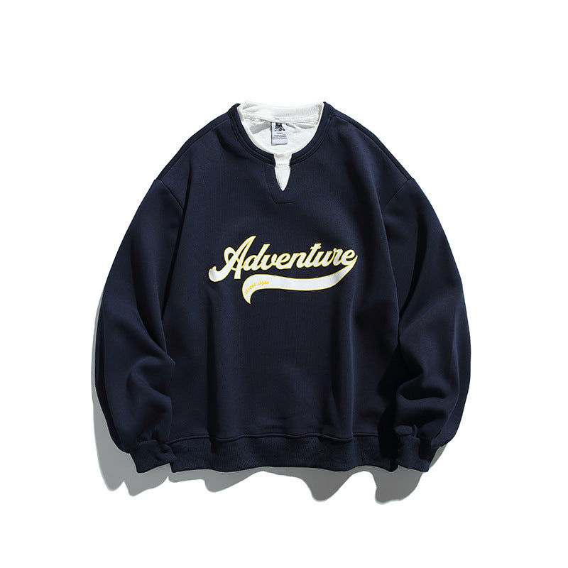 Unisex Oversize-Sweatshirt mit Lagenkragen, weichem Fleece und Statement-Print Nord Taschen