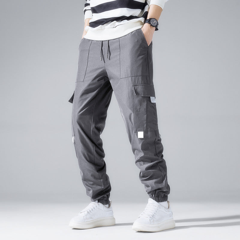 Herren Technische Utility-Cargohose im Joggerstil mit Tunnelzug & elastischen Knöchelbündchen Nord Taschen