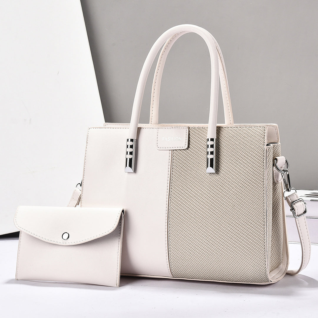 Damen elegante Handtasche mit strukturierter Oberfläche und abnehmbarem Portemonnaie Nord Taschen