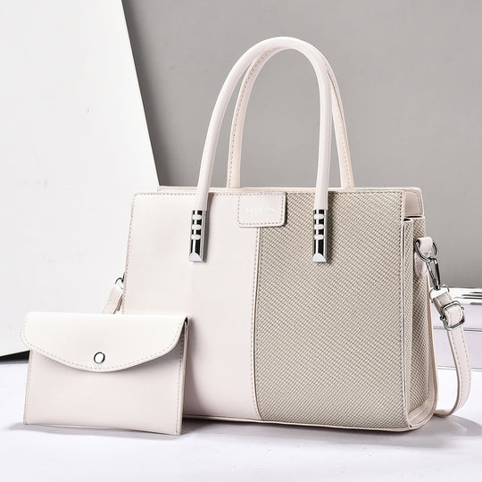 Damen elegante Handtasche mit strukturierter Oberfläche und abnehmbarem Portemonnaie Nord Taschen