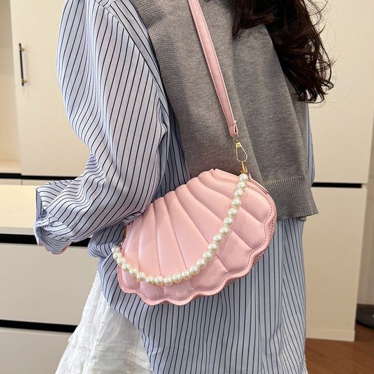 Damen Clutch Tasche mit Perlenschmuck von Nord Taschen