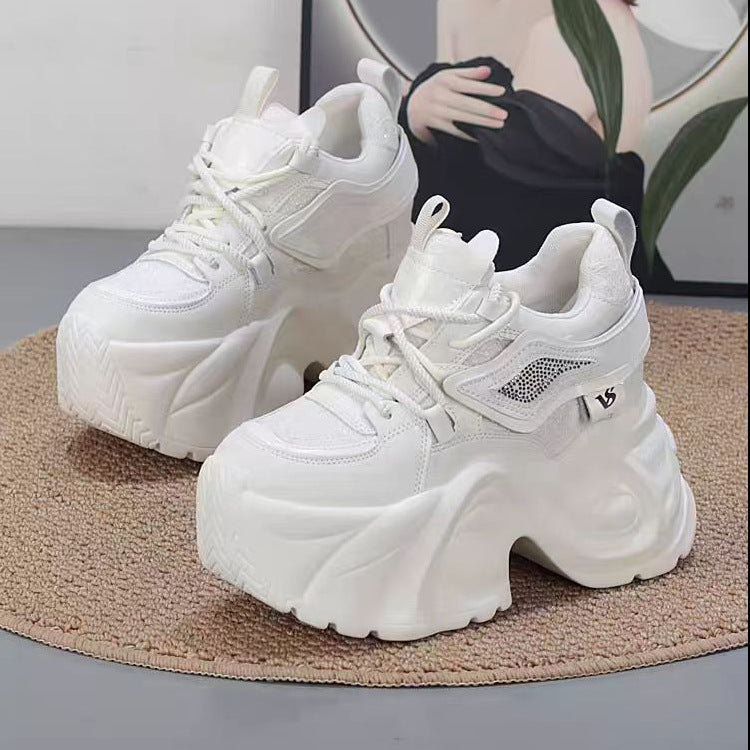 Damen Plateau Sneakers mit atmungsaktiver Mesh-Oberfläche und komfortabler Dämpfung Nord Taschen