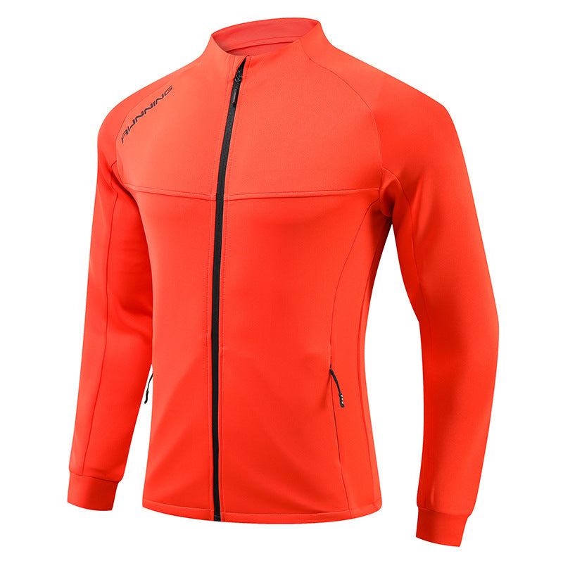 Herren Lauf-Trainingsjacke mit windabweisendem Stretch, Slim-Fit und Reißverschlusstaschen Nord Taschen