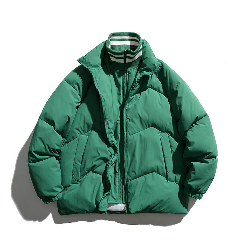 Unisex Wattierte Steppjacke im Boxy‑Cut mit Rippkragen und isolierender Fütterung Nord Taschen