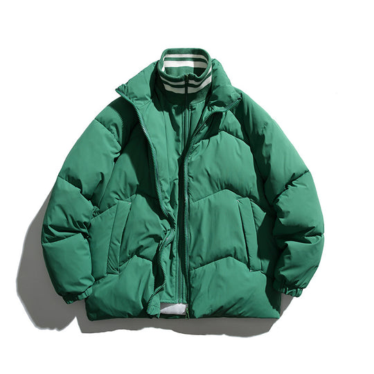Unisex Wattierte Steppjacke im Boxy‑Cut mit Rippkragen und isolierender Fütterung Nord Taschen