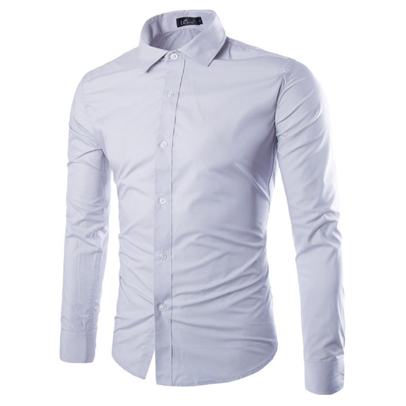Herren elegante Langarmhemd
