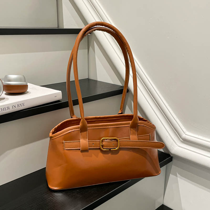 Damen elegante Handtasche mit innovativem Verschluss Nord Taschen