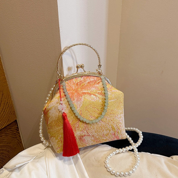 Damen elegante Geldbörse mit kunstvollem Blumenmuster Nord Taschen