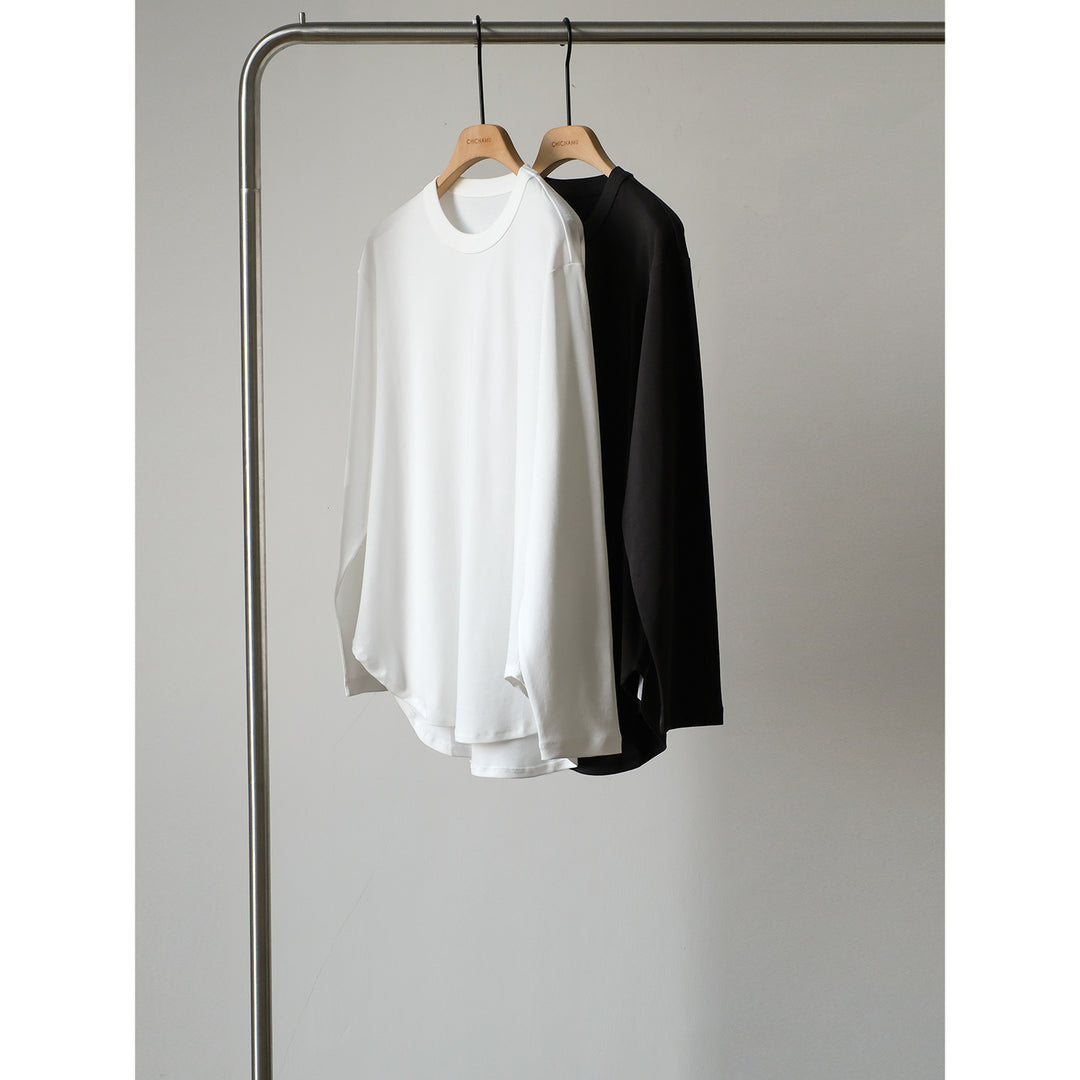 Damen Bequeme Langarm-T-Shirt Nord Taschen