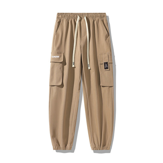 Herren Urbaner Utility-Jogger mit Oversize-Cargotaschen, Kordelzug und elastischen Knöcheln Nord Taschen