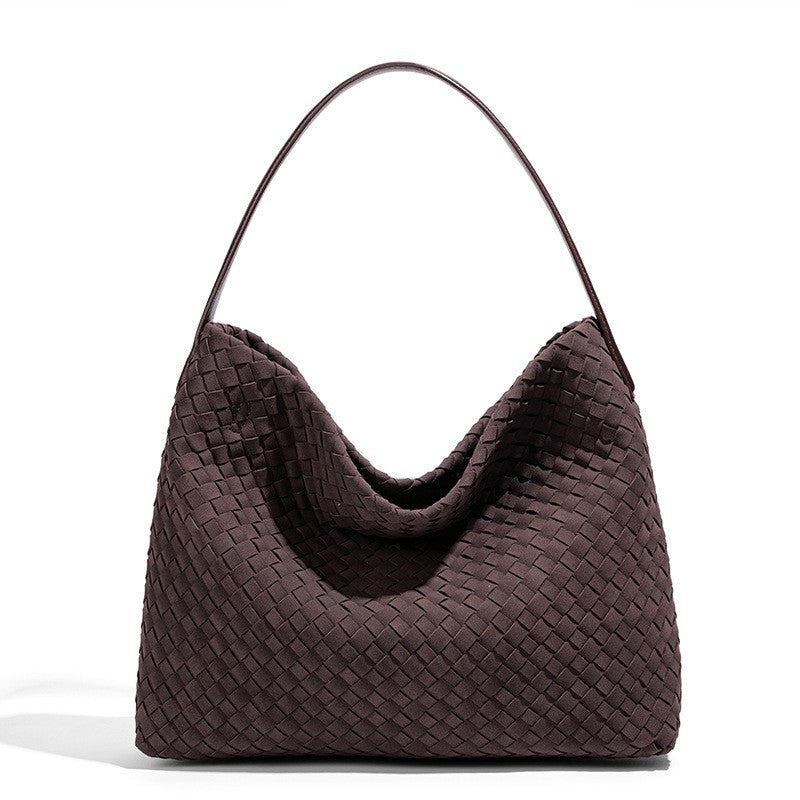 Damen Handtasche im modernen Flechtstil mit weichem Griff Nord Taschen