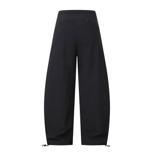Damen Weite Cargo-Hose mit Tunnelzugbund, integriertem Webgürtel und verstellbaren Kordelabschlüssen Nord Taschen