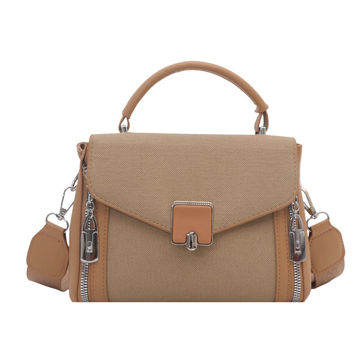 Damen elegante Handtasche mit praktischen Reißverschlussfächern Nord Taschen