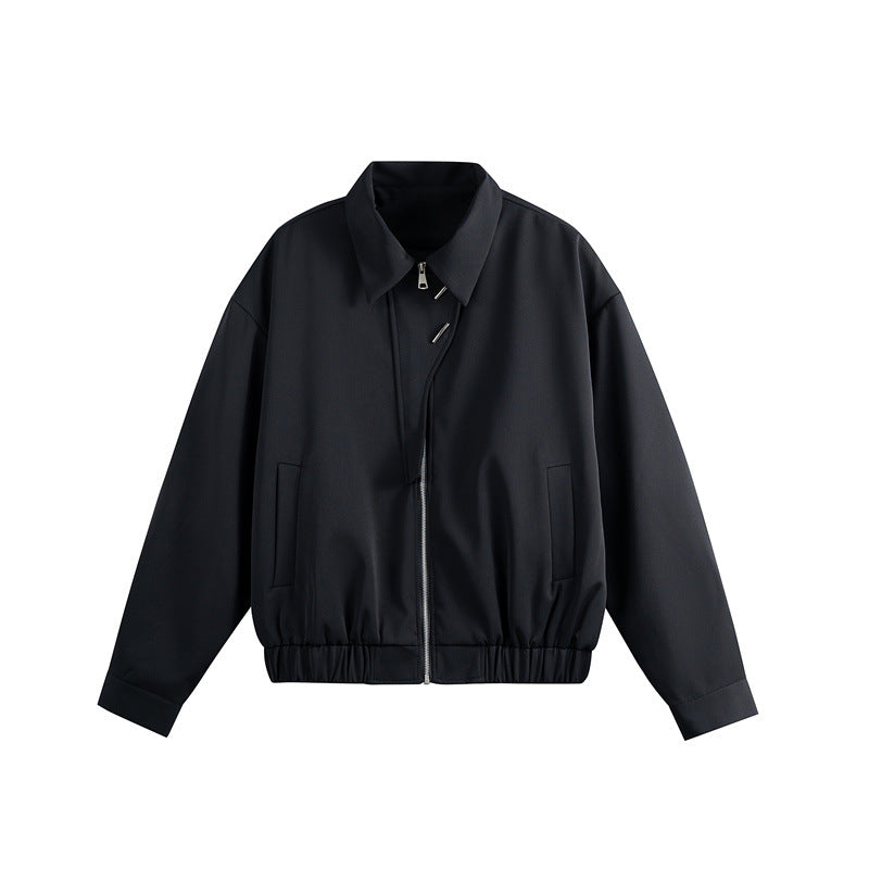 Unisex Leichter Blouson mit Umlegekragen, verdecktem Reißverschluss und elastischem Saum Nord Taschen
