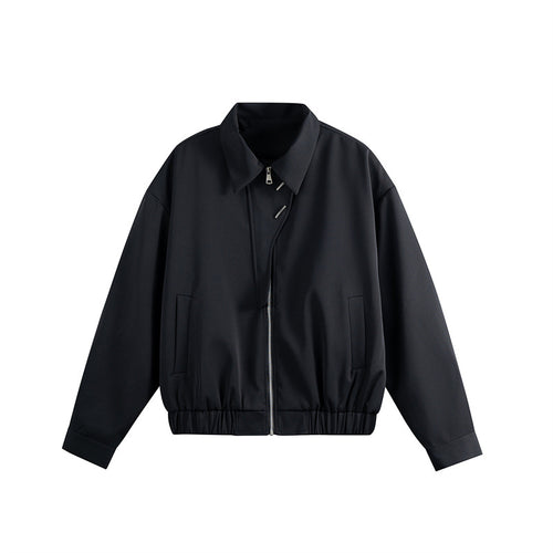 Unisex Leichter Blouson mit Umlegekragen, verdecktem Reißverschluss und elastischem Saum Nord Taschen