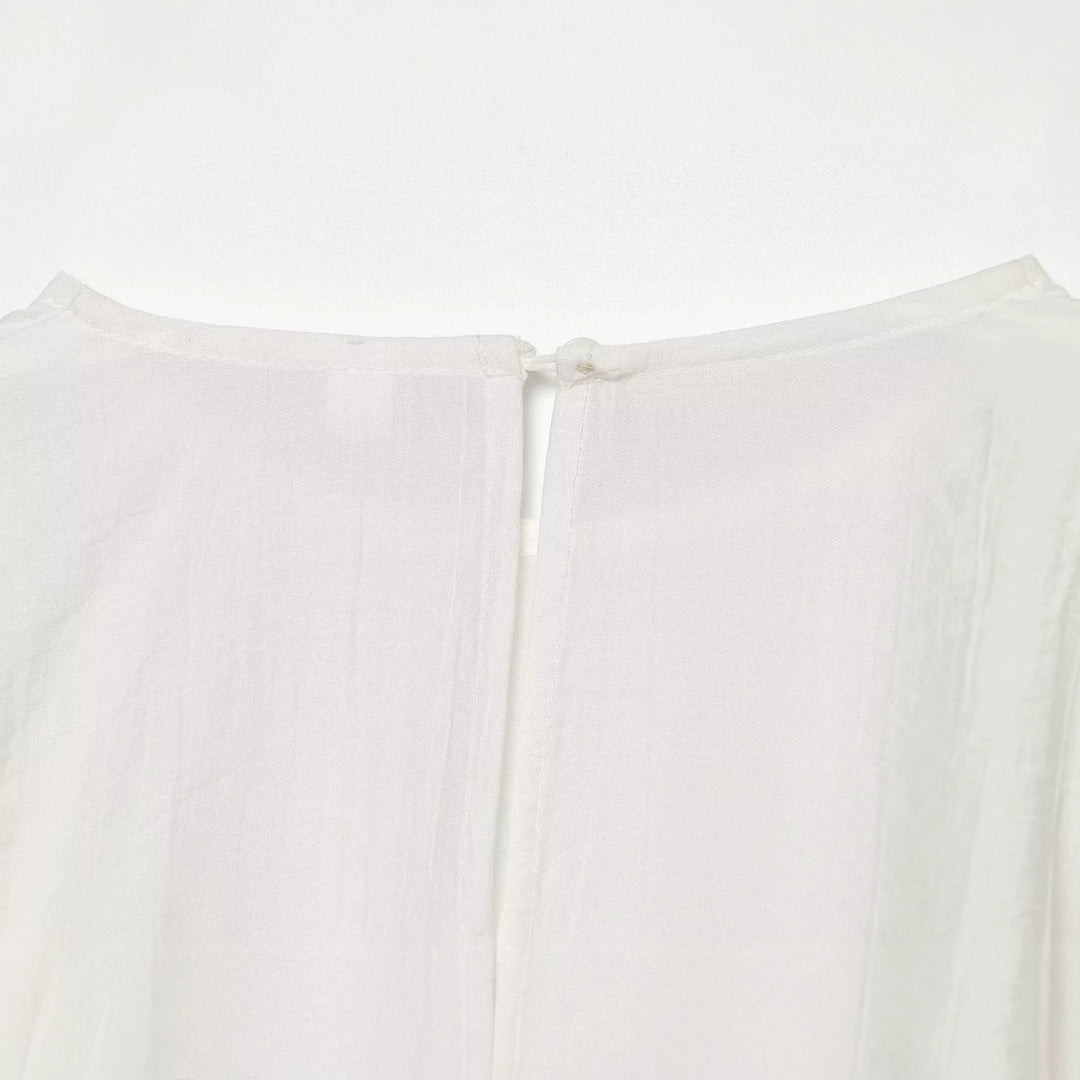 Damen Oversize-Bluse mit Ballonärmeln, Rundhalsausschnitt und weicher Viskosequalität Nord Taschen