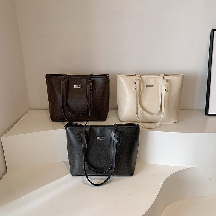 Damen elegante Tragetasche mit hochwertigen Kunstlederdetails Nord Taschen
