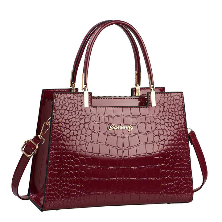 Damen elegante Handtasche im modernen Krokodilleder-Stil Nord Taschen