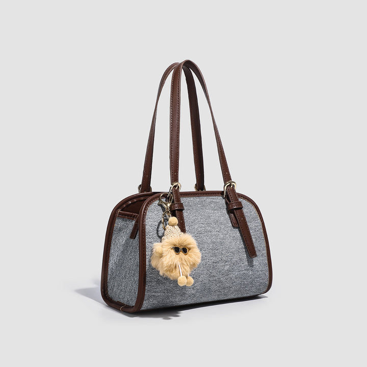 Damen Handtasche mit verspieltem Tiermotiv und praktischer Innenaufteilung Nord Taschen