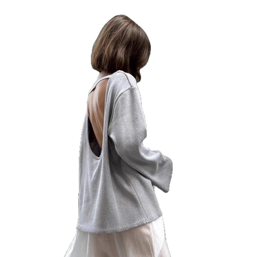 Damen Grobstrick-Kapuzenpullover aus reiner Baumwolle mit Kordelzug Nord Taschen
