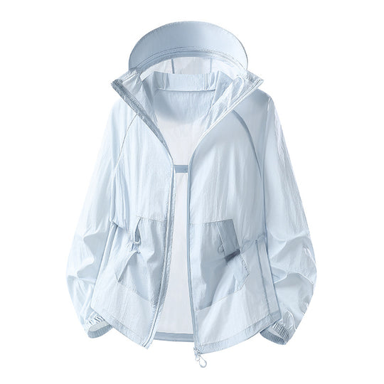 Damen Leichte winddichte Kapuzen‑Übergangsjacke mit verstellbarer Kapuze, Zwei‑Wege‑Reißverschluss & praktischen Klappentaschen Nord Taschen