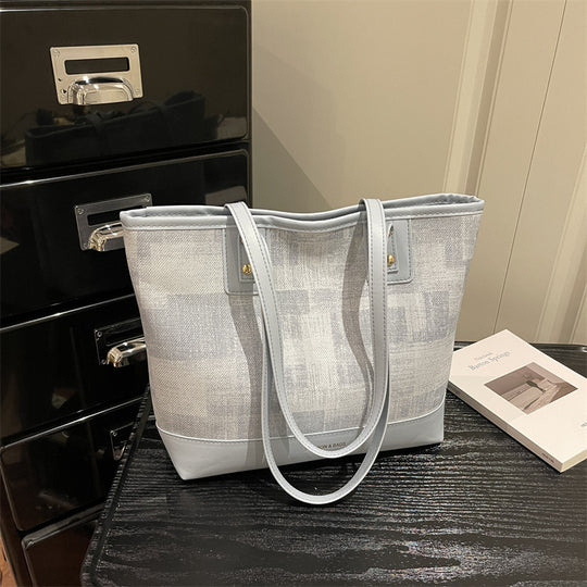 Damen elegante Shopper-Tasche mit strukturiertem Gewebe und robusten Trageriemen Nord Taschen