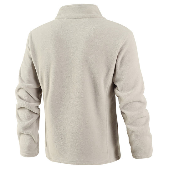 Herren Thermo-Fleecejacke mit hohem Stehkragen, durchgehendem Reißverschluss und technischer Microfleece-Qualität Nord Taschen