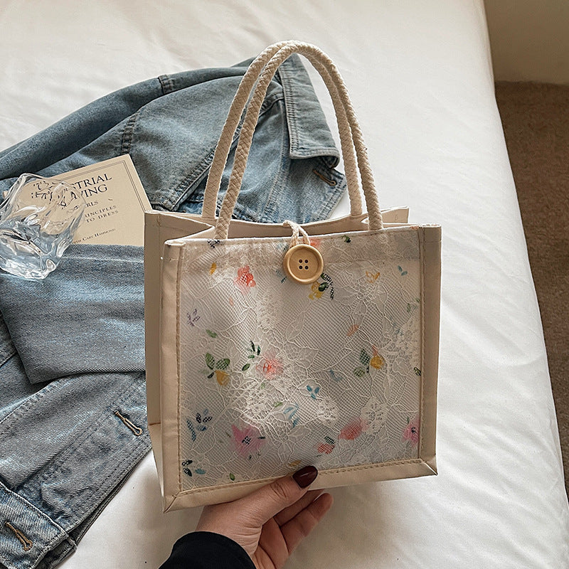 Damen praktische und stilvolle Einkaufstasche mit floralem Design Nord Taschen