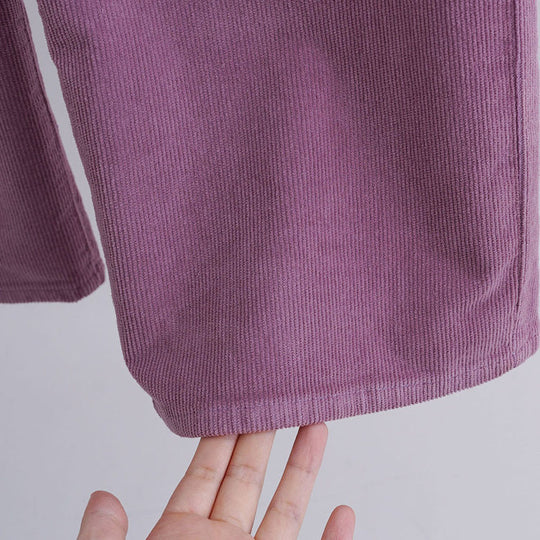 Damen Bequeme und weite Cordhose Nord Taschen