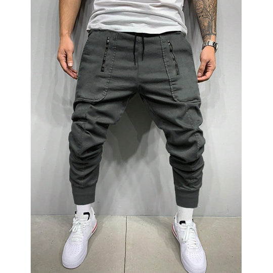 Herren stylische Jogginghose mit seitlichen Zipper-Taschen Nord Taschen