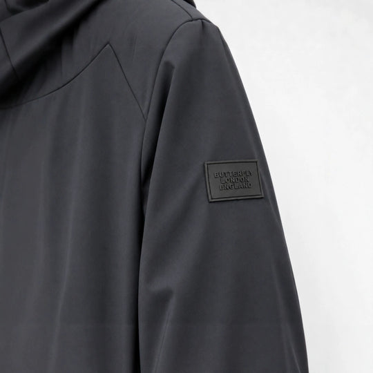 Herren leichte winddichte Softshell‑Kapuzenjacke mit kariert gefütterter Kapuze Nord Taschen