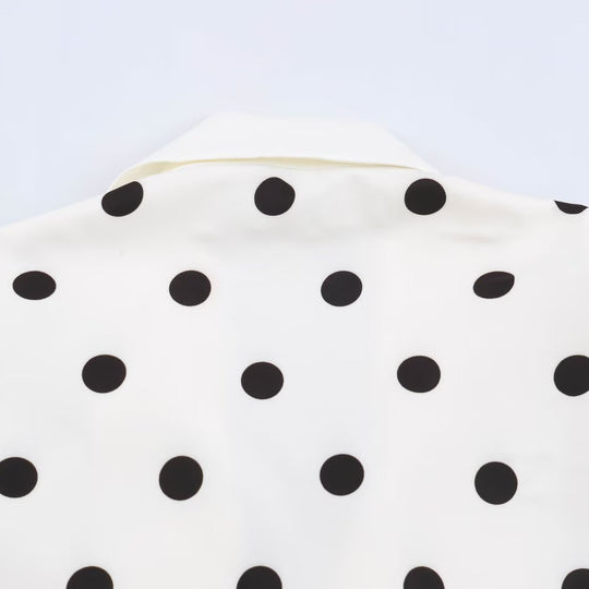 Damen Midilanger Mantel mit Polka‑Dot‑Print, Doppelreiher und Schalkragen Nord Taschen