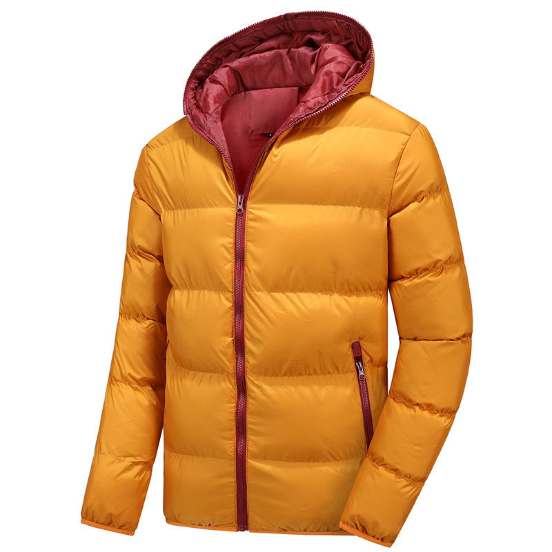 Herren Stepp-Winterjacke mit Kapuze, ultraleichter Thermoisolierung und kontrastierenden Reißverschlüssen Nord Taschen