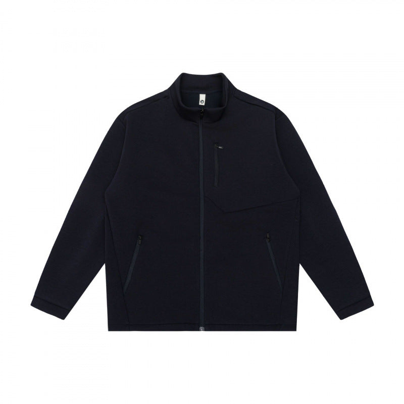 Unisex Boxy-Fleece-Zipjacke mit hohem Stehkragen, Brusttasche und verdecktem Frontreißverschluss Nord Taschen
