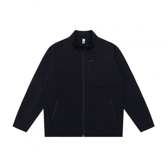 Unisex Boxy-Fleece-Zipjacke mit hohem Stehkragen, Brusttasche und verdecktem Frontreißverschluss Nord Taschen