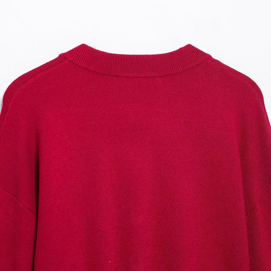 Damen Cropped Strickcardigan mit Ballonärmeln und Herz‑Zierknöpfen Nord Taschen
