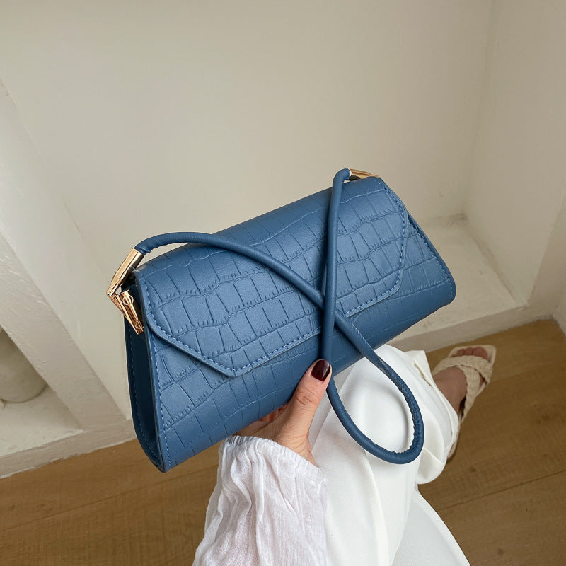 Damen elegante Schultertasche mit Krokodilprägung Nord Taschen