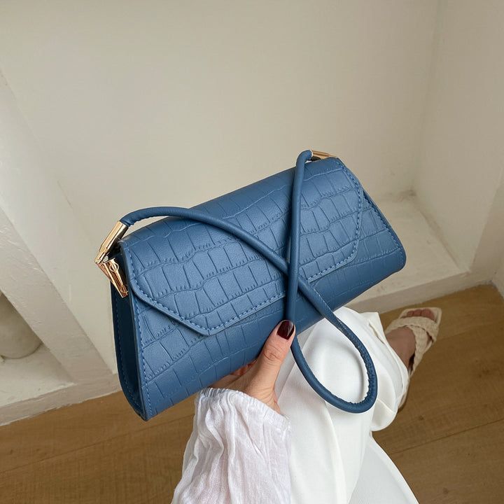 Damen elegante Schultertasche mit Krokodilprägung Nord Taschen