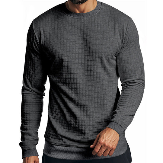 Herren Langarm-Sweatshirt mit strukturiertem Design und elastischen Bündchen Nord Taschen