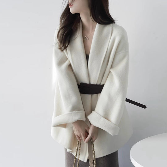 Damen Schicke und elegante Wickeljacke Nord Taschen