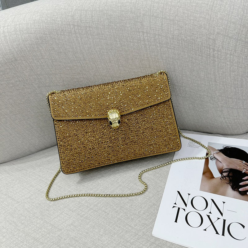 Damen Clutch mit funkelndem Strass Nord Taschen