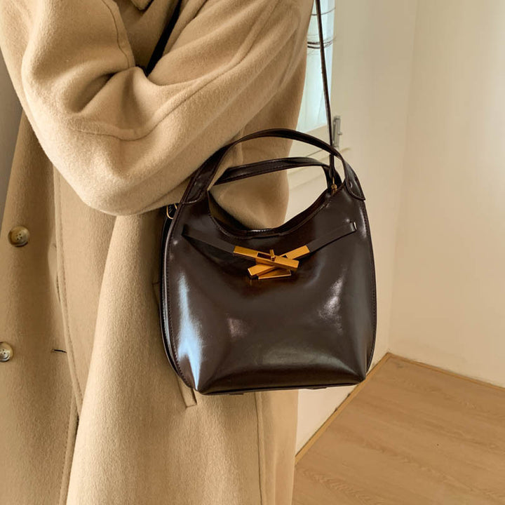 Damen elegante Umhängetasche mit abnehmbarem Kosmetiktäschchen Nord Taschen