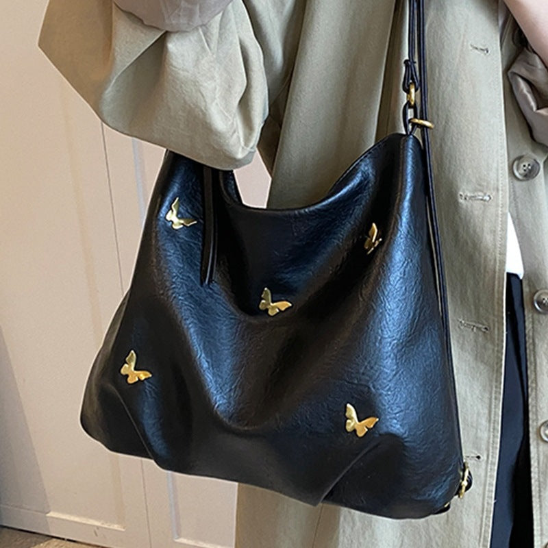 Damen Beuteltasche mit exquisiten Schmetterlings-Applikationen Nord Taschen